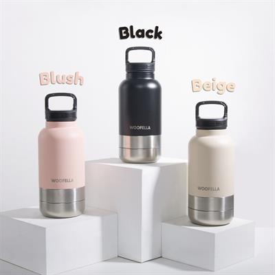 Woofella Tumbler 3in1, Cold storage water bottle, Complete with water tray and food tray in one bottle